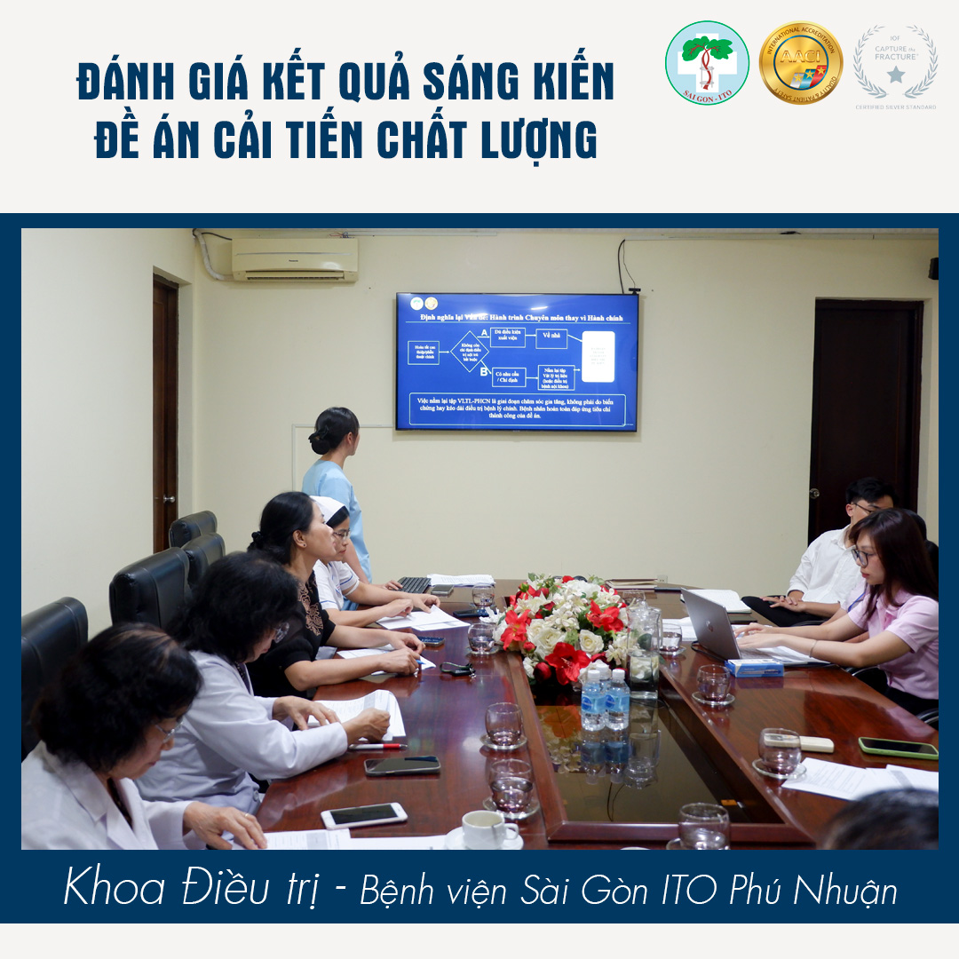 69 ĐỀ ÁN CẢI TIẾN CHẤT LƯỢNG ĐƯỢC ĐÁNH GIÁ – KHẲNG ĐỊNH CAM KẾT CẢI TIẾN LIÊN TỤC TẠI HỆ THỐNG BỆNH VIỆN SAIGON-ITO 32 KHOA DIEU TRI - ITO PN